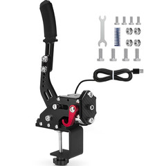 Aikeec 64Bit PC USB Handbrake, Upgrade SIM Racing Games Handbrake for LO