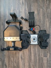 Logitech Pro Flight Yoke System J-U0004 & Flight Rudder Pedals J-U0005 +Throttle