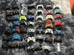 Huge VideoGame Controller Lot 40+ Controllers Xbox PlayStation Logitech Untested