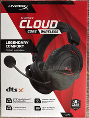 HyperX Cloud Core Wireless Over the Ear Headset Black For PC, PARTS ONLY