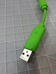 Xbox Original Controller Mountain Dew Green Breakaway Adapter OEM