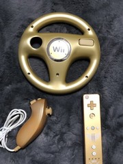 NINTENDO WII REMOTE MOTION PLUS ZELDA GOLD CONTROLLERS hundle nunchuck tested!