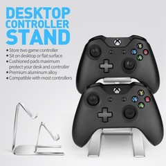 Controller Holder – 2 Tier Universal Aluminum Display Stand PC Gaming Desk De…