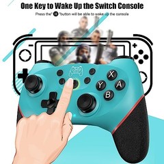 DISWOE CONTROLLER FOR SWITCH, BLUETOOTH CONTROLLER FOR SWITCH/SWITCH – BLUE