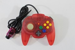 Hori Pad Mini Nintendo 64 N64 Controller Clear Tropical Red OEM Japan US Seller
