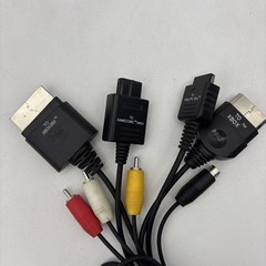 Mad Catz Universal AV Cable PS1/PS2/XBOX/Gamecube/N64/360 Tested Works RCA/S-vid