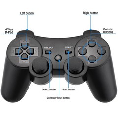 High-Performance PS3 Wireless Controller with Motion Control & Charger Included