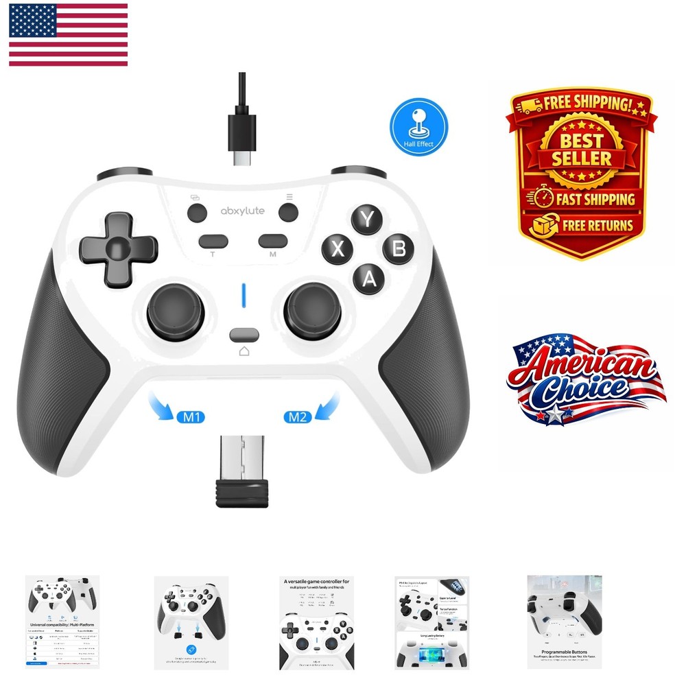C5P Wireless Gaming Controller: Multi-Platform Gamepad for PC, PS4, iOS – Erg…