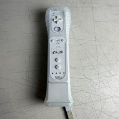 OFFICIAL NINTENDO WII WHITE CONTROLLER RVL-003 W/ MOTION PLUS ADAPTER RVL-026