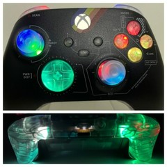 Starfield Microsoft Xbox One Controller – Black – w custom LED mod – great GIFT