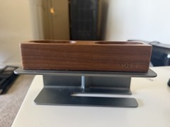 VRGE Charging Dock Stand Holder for Valve Index VR Controllers Wood/Silver