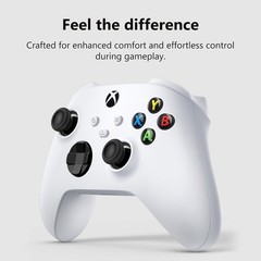 XBOX Wireless Gaming Controller – Robot White | Bluetooth & USB-C Connectivity
