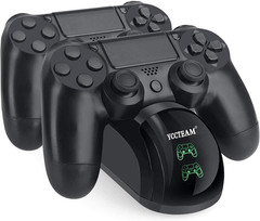 PS4 Controller Charger, Upgraded Fast-Charging Port Docking Station Stand for PS