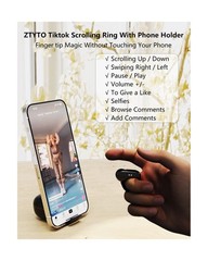 ZTYTO Tiktok Scrolling Ring,Air Finger Ring Mouse with a Touchpad,Remote Cont…