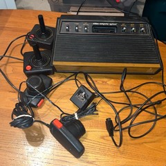 Atari Video Computer System 2600A Console With Controllers Untested- Black