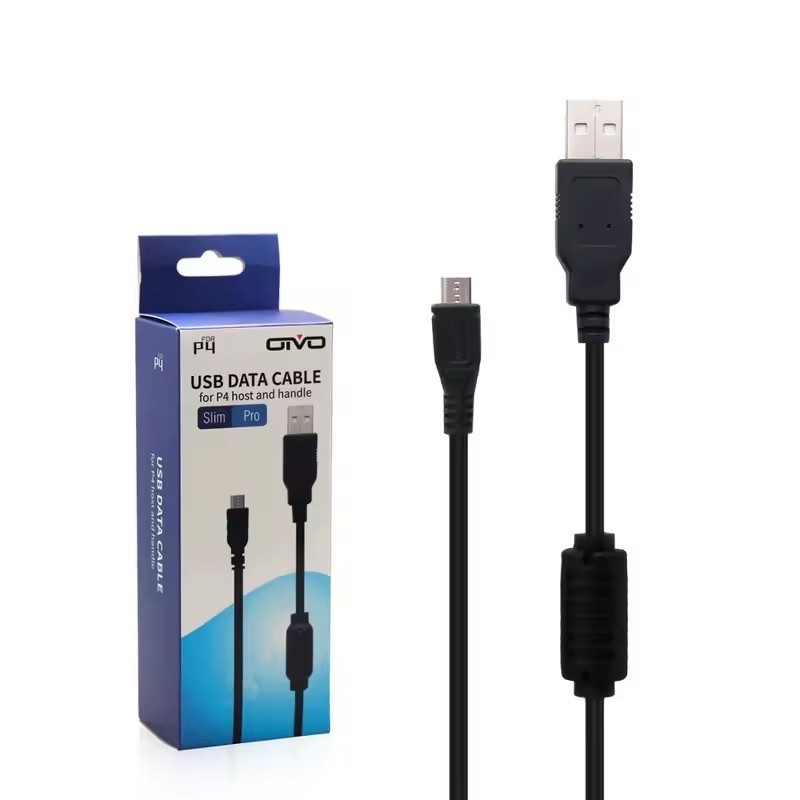 USB Charger Charging Data Cable Cord for PlayStation 4 PS4 Controller 6.5FT/2M