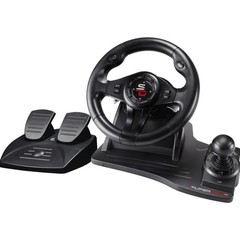 Superdrive GS550 Steering Wheel – Racing Wheel with Pedals, Paddles, Shifter….