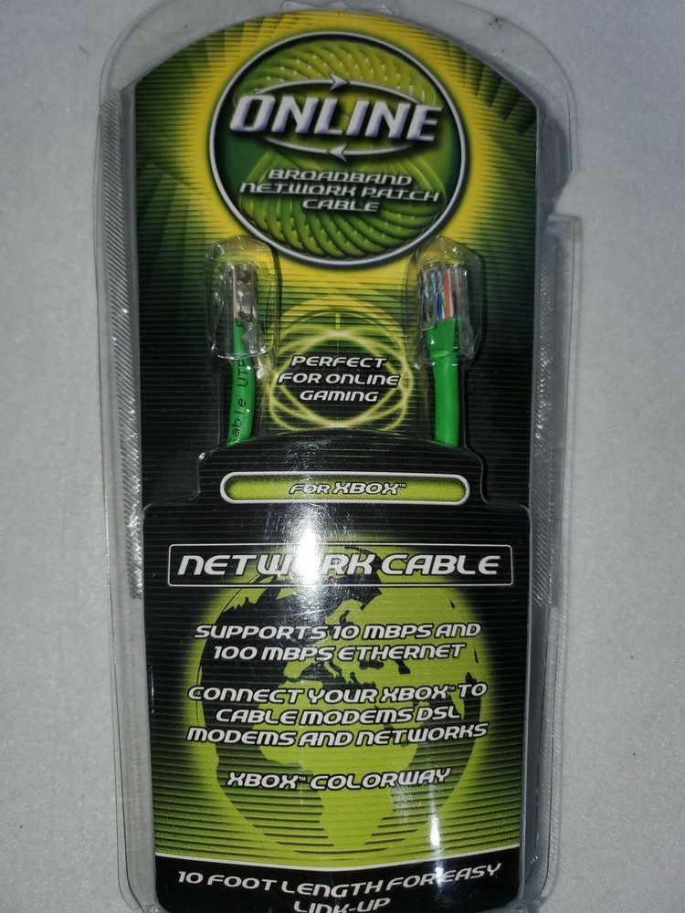 Online Broadband Network Patch Cable # DUS0037 for XBOX NIP Free Shipping