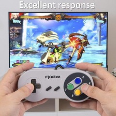 2 Pack USB SNES Controller for Retro Gaming – Classic Gamepad for PC, Mac, Linux