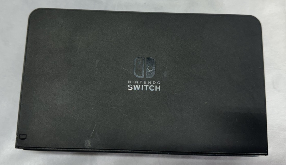 OEM Nintendo Switch OLED Charging Dock ONLY (HEG-007) Black-USED/WORKS