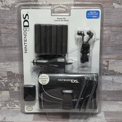 Nintendo DS Lite Accessories Starter Kit Earphones Case More Black
