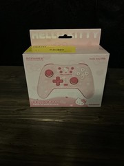 Wireless Controller for Switch/PC/Linux/Android/IOS Kitty Pink with Thumb Grips