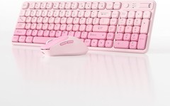 Wireless Keyboard and Mouse Combo, Full-Size USB Keyboard with Back Stand, 2.4GH
