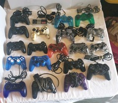 Lot Of 20 Untested Different Controllers Various Brands PS UNTESTED See Desc