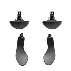 Black DIY Steel Back Paddles For PS5 Edge Controller Interchangeable Back Button