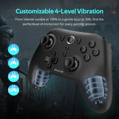 C6 Wireless PC Controller Bluetooth Gamepad Hall Effect Joystick for Windows Mac