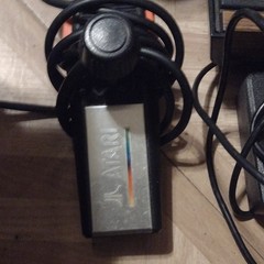 Atari 5200 Wired Controller Black/Silver Plastic 4 ft Cable for Console