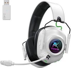 Wireless Gaming Headset with Noise Canceling Microphone for PC, PS5, PS4