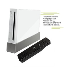 Built in Motion Plus Remote Controller & Nunchuck For Nintendo Wii Wii U + Strap