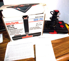 VINTAGE Gravis MK VI Analog Joystick Controller IBM PC Flightstick In ORG. BOX
