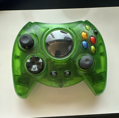 Hyperkin Duke Ergonomic Wired Controller Transparent Green Xbox/PC