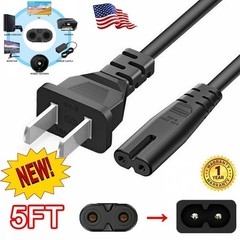 2 For Xbox One S/X Xbox Series X/S Sony PS4/PS4 Slim/PS3 AC Power Cord Cable-+*/