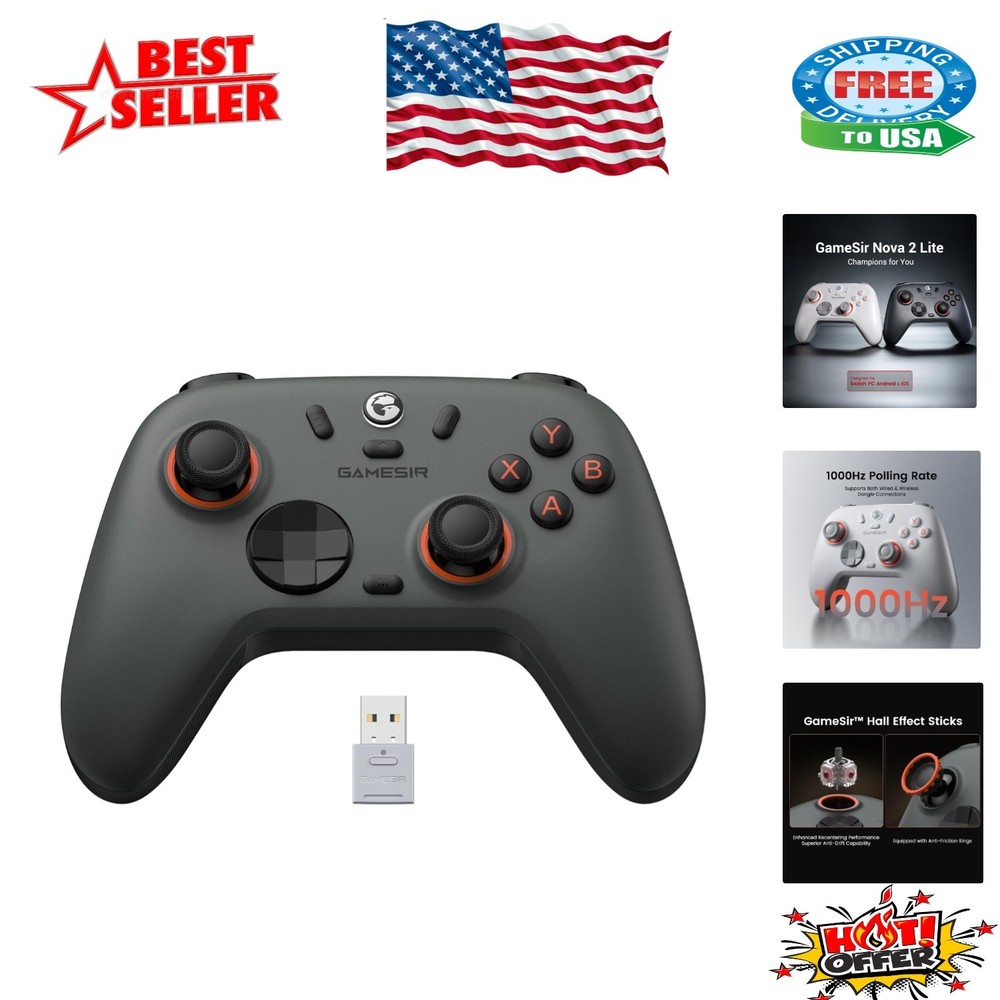 Lightweight Multi-Platform Controller – Nova Lite 2 with Hall Effect Technology