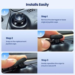 Joystick Replacement Grip Caps for PS4/PS5 Controller, PS5/PS4 Thumb Grips Ca…