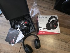 HyperX – Cloud Flight Wireless Gaming Headset – Black/Red! Working! PC/PS4 READ!