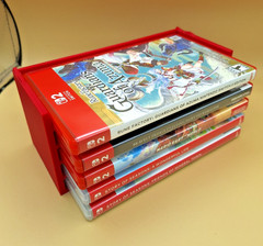 Nintendo Switch Game Case Vertical Stackable Tray 5, 10, or 15 Slots, 3D Printed