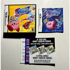 Kirby Squeak Squad (Nintendo DS) Box Manual Inserts Only🔥Near Mint!