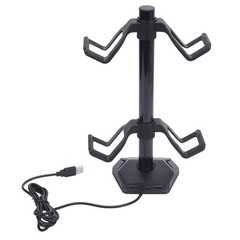 Game Controller Headset Stand RGB 2 USB Interface Type C Port Anti Slip Con QTKU