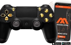 Black/Gold Ps4 Custom MODDED Controller for FPS All Major Shooter Games