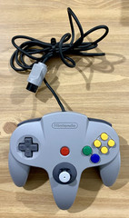 N64 ~ Controller ~ Gray ~ OG ~ Cleaned ~ 1990s ~ !L🔴🔴K!