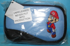 Nintendo DS Mario Game Traveler Case Holder Bag Light Blue Unreleased Prototype