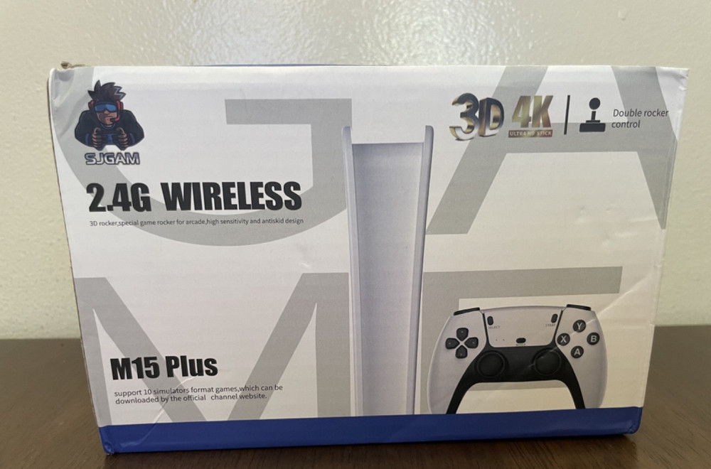 SJGAM M15 Plus 128G 2.4G Wireless Game Stick Console 4K HDMI Double Rocker