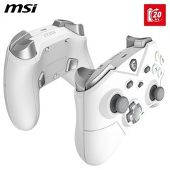 MSI Force GC300 Wireless PC Gamepad Controller White Dual Vibration Motor 600mAh