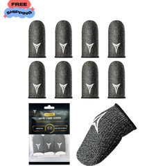 0.3mm Gaming Finger Sleeves 8PCS Smooth Touch for Phone & Tablet