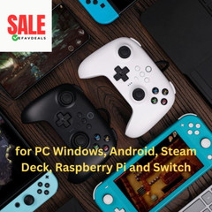 8BitDo – Ultimate Wired Gamepad Controller for Xbox Series One Steam Deck BLACK