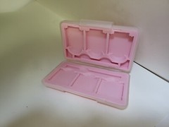 NEW PINK Hard Shell Protective Storage Case Holds 9 Nintendo DS Cartridges #11F